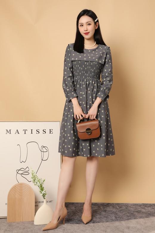 L.Fleuri 法式复古碎花方领连衣裙 15564 商品图2