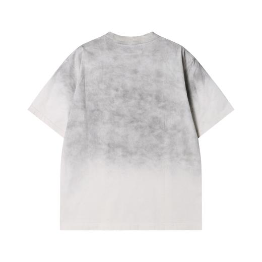 2566夏季新款时尚个性韩版渐变印花圆领短袖T恤小众设计百搭套头上衣 商品图5