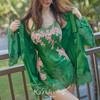 彩色蕾丝露背中款真丝吊裙睡袍 A22102 商品缩略图0