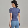 Gymicon能量符号 春夏无缝瑜伽短袖T恤女运动健身显瘦螺纹速干上衣跑步训练瑜伽YASY2503 商品缩略图3