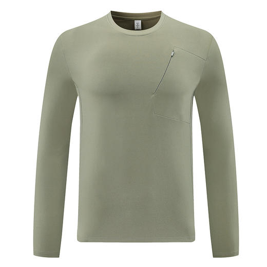 跃牌【PF系列】迪家同款吸湿速干卫衣圆领都市通勤透气男长袖春秋冬户外骑行运动61213 商品图2