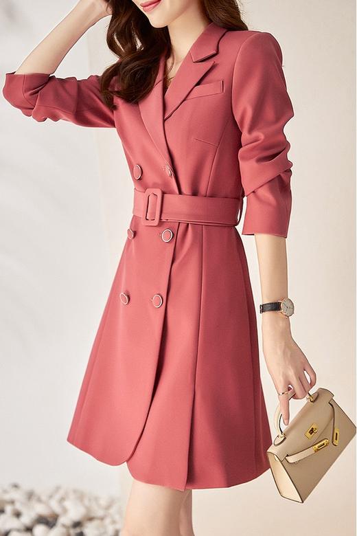 Le Malene 通勤气质简约风收腰西装连衣裙 15580 商品图1