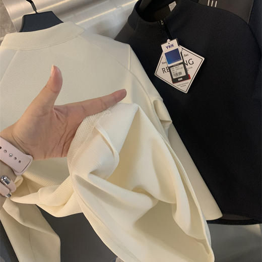 户外山系!2025春秋新款速干透气半拉链运动休闲长袖卫衣打底男款女款 商品图2