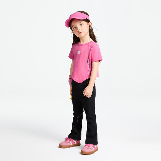 女童全腰微喇针织打底裤春季新款安奈儿童装实体店同款XG516547 商品图3