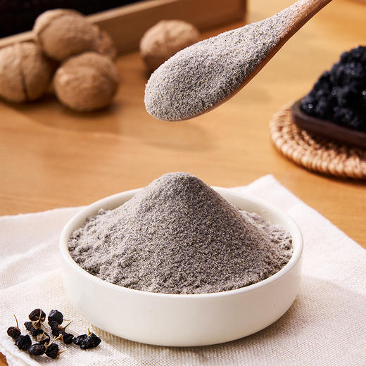 3罐49.9【豆养然十黑粉】代餐粉 早餐/宵夜 以黑养发  黑芝麻+黑豆+黑枸杞+黑米+黑桑葚等 ⁦控温炒制研磨 口感丝滑浓郁 高饱腹感 商品图3