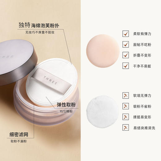 【romi专属】THREE丝缎柔滑蜜粉10g 细腻0毛孔哑光散粉持久不脱妆 商品图4