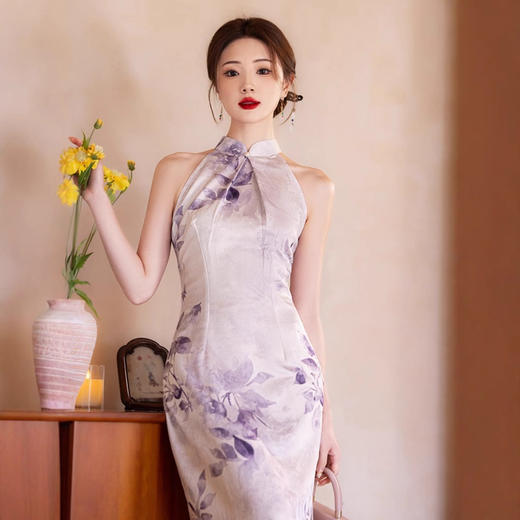 改良年轻款，挂脖旗袍连衣裙YG- 2531 商品图2