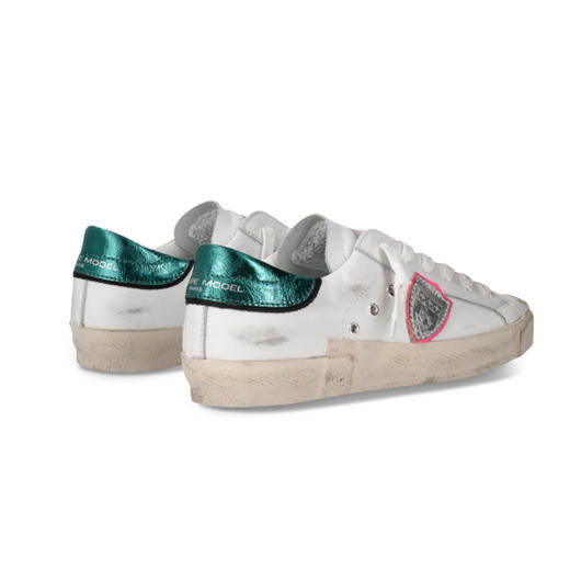 PHILIPPE MODEL 女士盾牌徽标 Prsx 休闲运动鞋 白色 PRLD VM01 商品图2