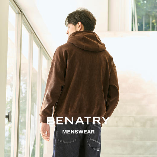 贝纳川连帽加绒卫衣ECP424002 商品图2