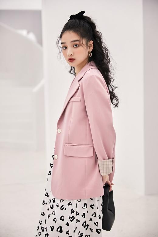 L.Fleuri 单排扣宽松休闲西装外套 15559 商品图1