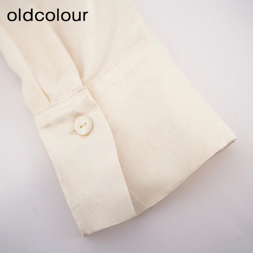 oldcolour欧珂2024春季时尚纯色宽松长袖衬衫女Q110107A1 商品图3