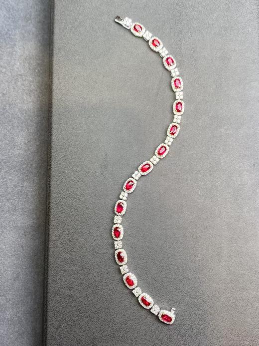 4.01ct刻面红宝石手链 商品图0