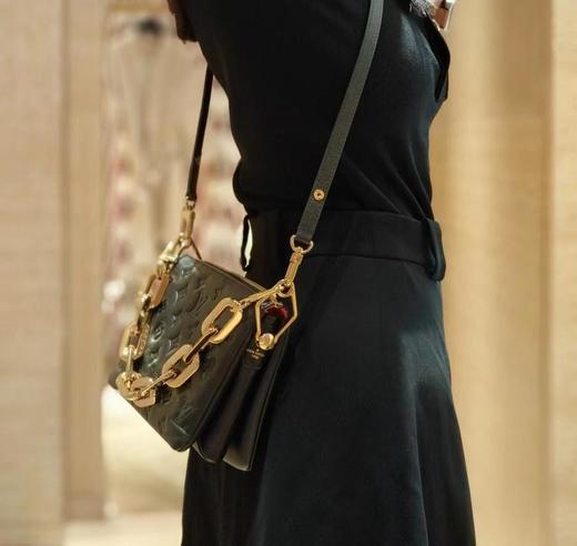 驴家CoussinBB老花压纹羊皮单肩包（HH） 商品图3