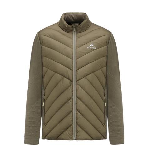 24/26SURPINE羊毛一体织拼接羽绒服 男密境棕 商品图0