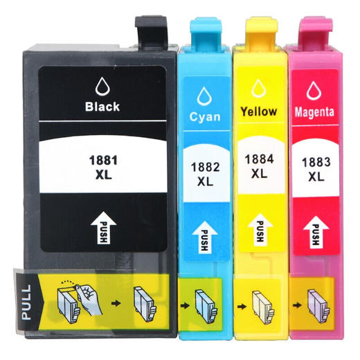 绘威T1881墨盒 适用爱普生WF-3641 7111 7621 7218 7728 epson打印机墨盒 墨水 T1881-T1884四色套装 商品图4