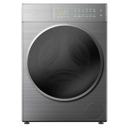 GREE格力 纤净王 滚筒洗衣机 10kg 纤维级净洗 薄嵌不凸出 XQG100-B1401Dg1（珍珠黑） 商品图1