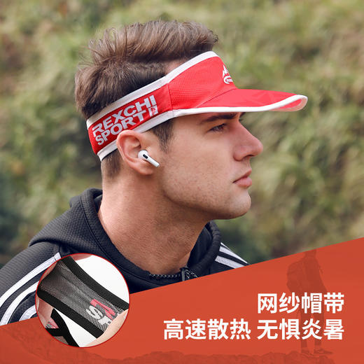 户外马拉松跑步运动帽子男女夏季遮阳防晒空顶帽防汗速干网球帽子 商品图2