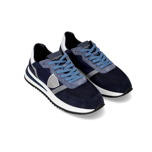 PHILIPPE MODEL 男士盾牌徽标浮雕 Tropez 2.1 休闲运动鞋 混色 TYLU W019 商品图1