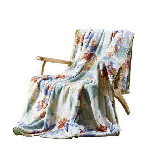 【彤橙】富安娜(FUANNA) 单层法兰绒毯/幻彩芳菲180*200cm 商品图7