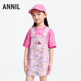 女童背带裙春季新款安奈儿童装实体店同款XG513519