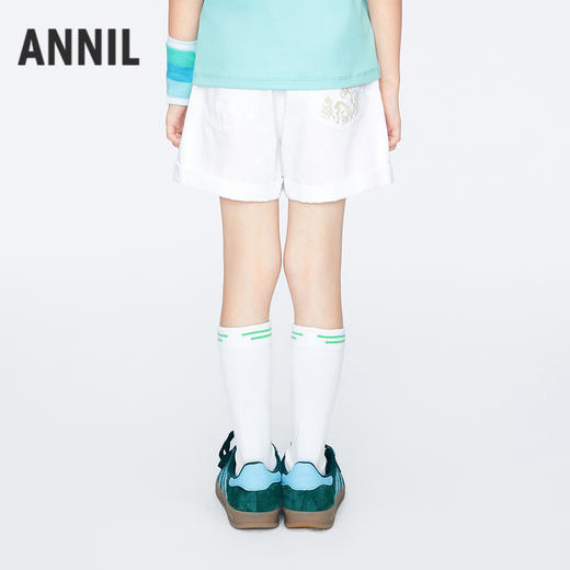 【牛仔短款】女童全腰牛仔短裤夏季新款安奈儿童装EG526120 商品图2