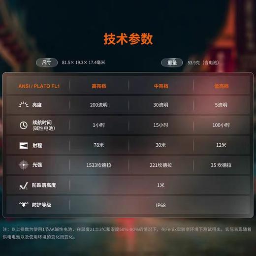 Fenix菲尼克斯E12家用便携强光随身迷你防水应急钥匙扣小型手电筒 商品图9