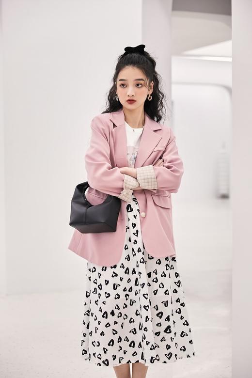 L.Fleuri 单排扣宽松休闲西装外套 15559 商品图5