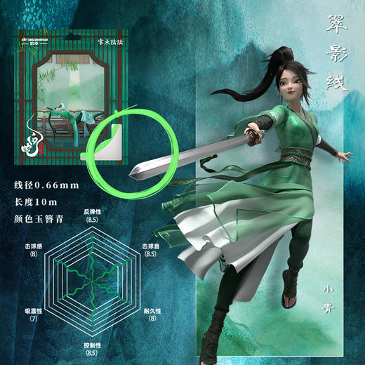 的幸白蛇浮生联名款白蛇羽毛球线羽毛球拍线高弹耐打专业羽线 商品图4