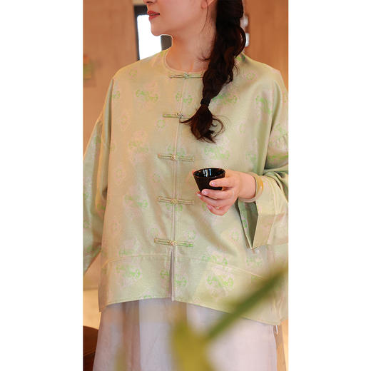 【抖音专属】新中式衬衣（25710065欧碧高定款） 商品图2