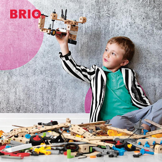 Brio 机械大师 创意套装 拼装模型玩具 适合3岁+ 动手能力 创意 工程思维 瑞典品 34589 商品图1