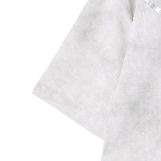 T2300夏季新款时尚个性印花方块圆领短袖T恤美式百搭嘻哈宽松上衣 商品图4