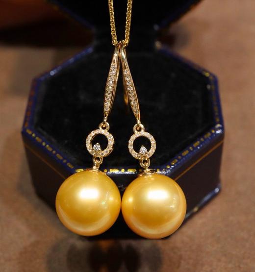 12mm-13mm金珠耳坠 商品图2