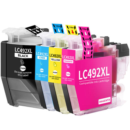 绘威LC492XL墨盒 适用兄弟MFC-J2340DW MFC-J3540DW MFC-J3940DW brother打印机墨盒 墨水 四色套装 商品图7