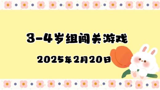 2025.2.20 3—4岁组闯关游戏 商品图0