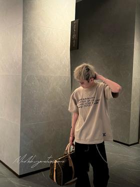 驴家 Park SEO BO艺术家展馆签字针织短袖tee