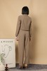 ESTELLICA 时尚截短高级西装外套直筒裤套装 15570 商品缩略图3