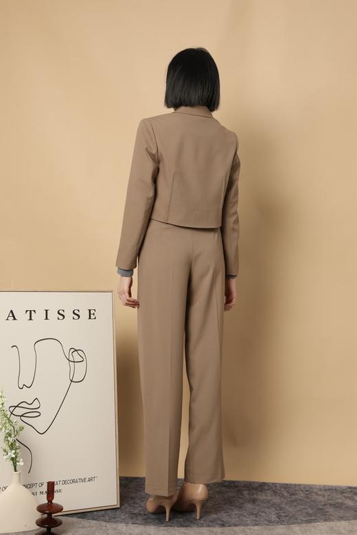 ESTELLICA 时尚截短高级西装外套直筒裤套装 15570 商品图3