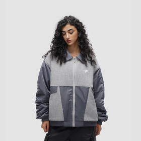 FDR 原创国潮新款毛织拼接飞行夹克男女秋冬潮牌美式宽松情侣外套