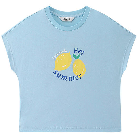 女童圆领短袖针织衫夏季新款安奈儿童装EG521162 商品图7