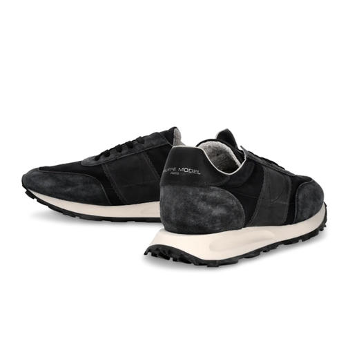 PHILIPPE MODEL 男士盾牌徽标 Tour 休闲运动鞋 黑色 TILU W001 商品图3