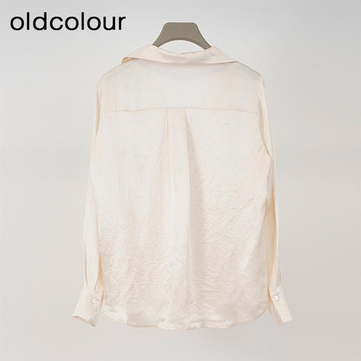 oldcolour欧珂2024春季时尚纯色宽松长袖衬衫女Q110107A1 商品图1