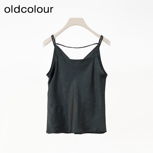 oldcolour欧珂2024春季时尚纯色简约休闲吊带女Q130001A1 商品图2