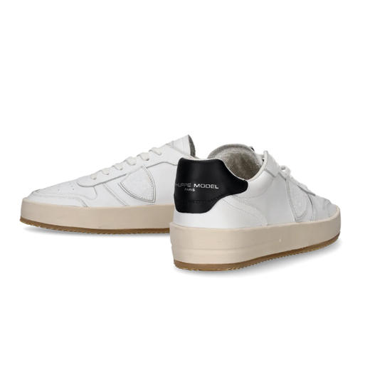 PHILIPPE MODEL 男士盾牌徽标浮雕 Nice 休闲运动鞋 白色 VNLU V002 商品图3