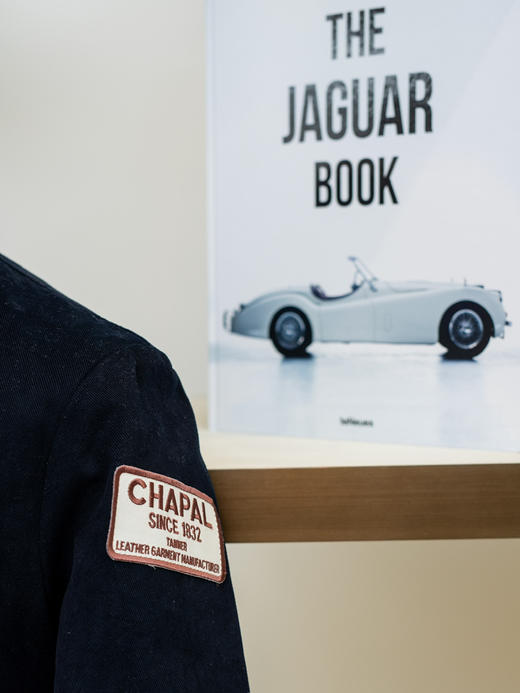 Chapal「Pebble Beach」藏蓝色帆布驾驶夹克 商品图4