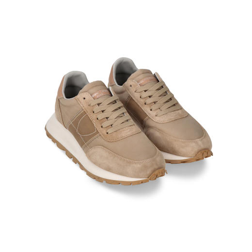 PHILIPPE MODEL 女士盾牌徽标 Tour 休闲运动鞋 驼色 TILD W008 商品图1