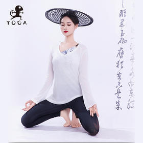 壁虎瑜伽【2502SY330】桃心领瑜伽长袖罩衫【5天发货】