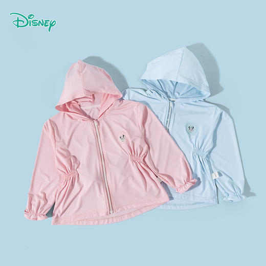 迪士尼【UPF50+】25春夏新款女宝童装防晒服凉感速干防晒服轻薄透气外套ZD2ES005 商品图1