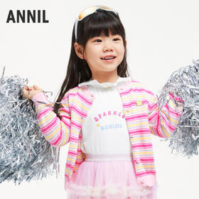 女童长袖针织衫春季新款安奈儿童装实体店同款XG514676