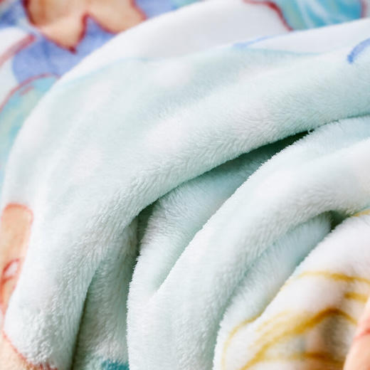 【彤橙】富安娜(FUANNA) 单层法兰绒毯/幻彩芳菲180*200cm 商品图5