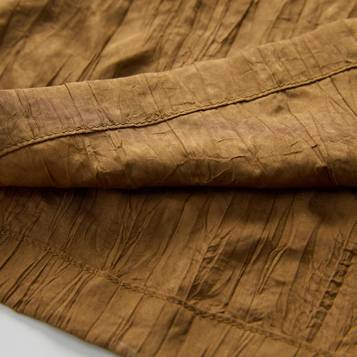 谜底阔腿裤长裤女2025春新品时尚肌理褶皱感宽松休闲裤251MK0042 商品图3